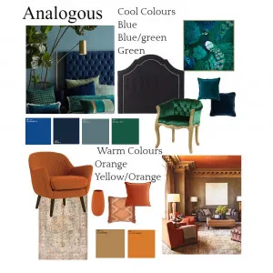 analogous Interior Design Mood Board by Robyn Chamberlain on Style Sourcebook