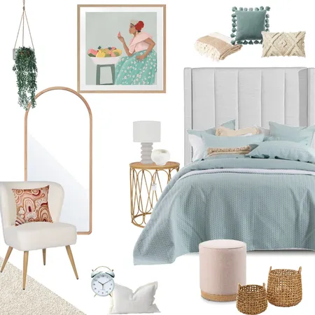 Rosie's Bedroom 2 Sample Board Interior Design Mood Board by AJ Lawson Designs on Style Sourcebook