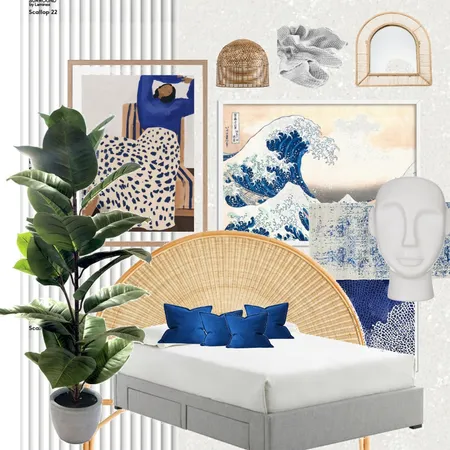 Blue + Wicker Interior Design Mood Board by designer dodo on Style Sourcebook