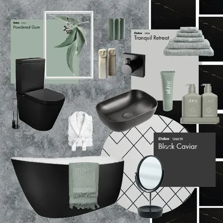 Dipped in Black Interior Design Mood Board by designer dodo on Style Sourcebook