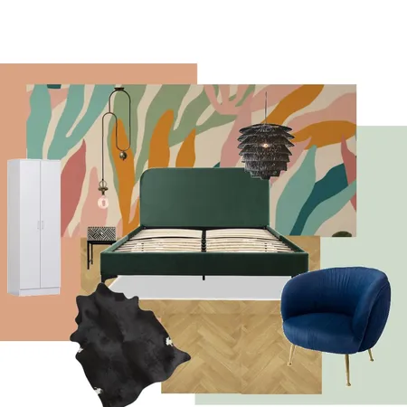 Master bedroom - terracotta-green Interior Design Mood Board by ktproject8 on Style Sourcebook