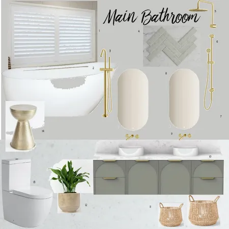 Main Bathroom Interior Design Mood Board by ejbrad on Style Sourcebook