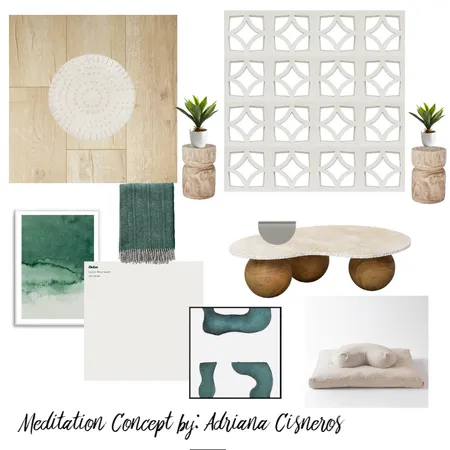Meditation Room Interior Design Mood Board by acisneros1 on Style Sourcebook