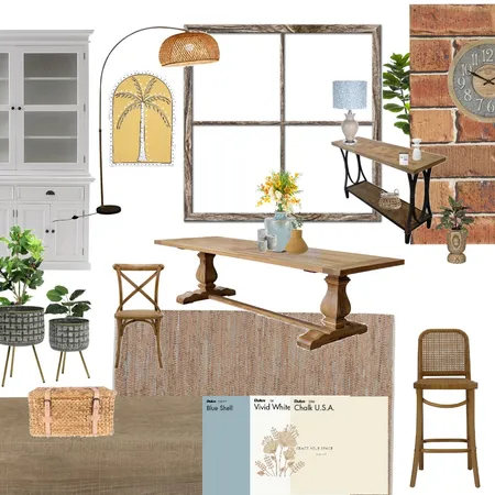 Modern Country Dining Interior Design Mood Board by Grace Your Space on Style Sourcebook
