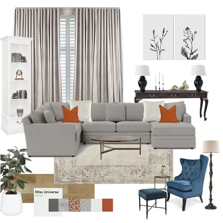 IDI Student - Module 9 - Living Room Interior Design Mood Board by KGrima on Style Sourcebook