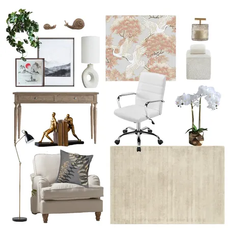 Home Office Interior Design Mood Board by Cinnamon Space Designs on Style Sourcebook