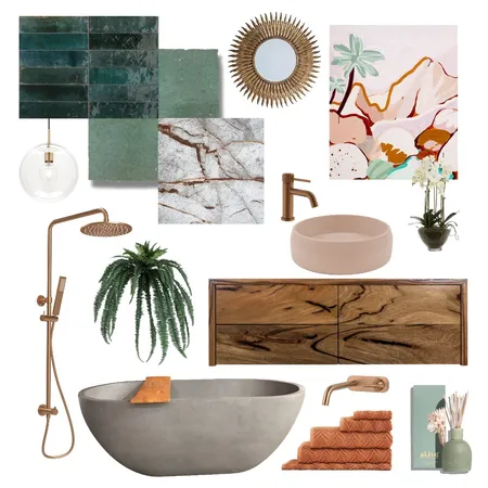 Drew & Leah's Bathroom Vision Board Interior Design Mood Board by nicmil on Style Sourcebook