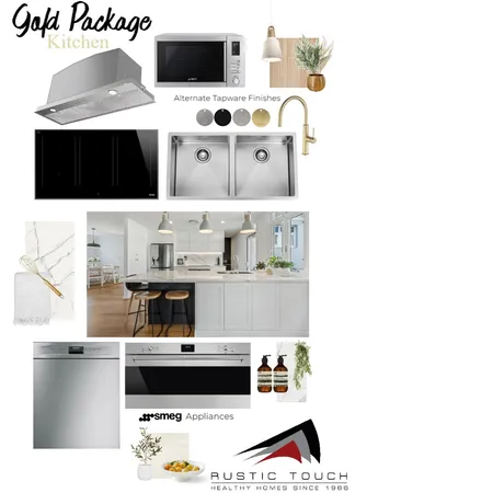 Gold Kitchen Interior Design Mood Board by Rustic Touch on Style Sourcebook