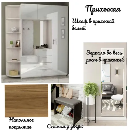 Прихожая-проект 1-однокомн.кв. Interior Design Mood Board by Lozina Svetlana on Style Sourcebook
