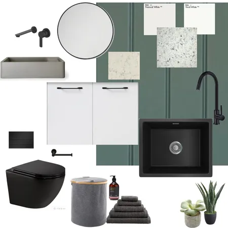 zen contemporary laundry Interior Design Mood Board by Design 09 on Style Sourcebook