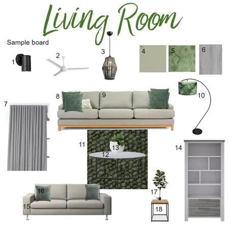 Living room sample board Interior Design Mood Board by Jana Wiese on Style Sourcebook