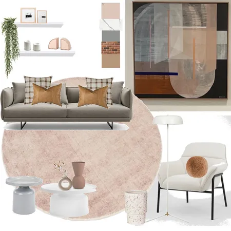 Sitting room - shades of pink Interior Design Mood Board by HER.Kin style on Style Sourcebook