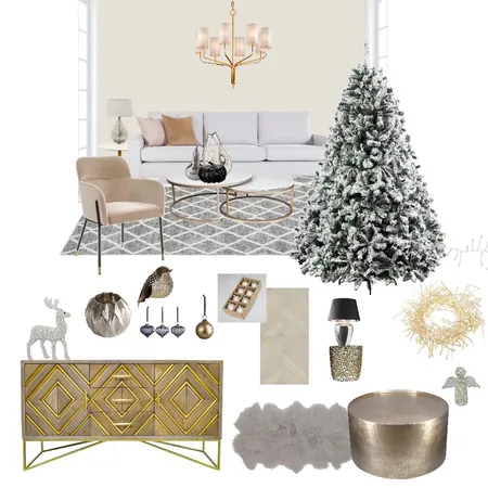 Gold & Silver_2 Interior Design Mood Board by Pombobee on Style Sourcebook