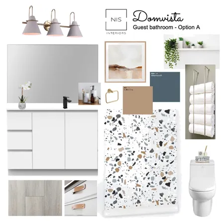 Domvista - Guest bathroom (option A) Interior Design Mood Board by Nis Interiors on Style Sourcebook