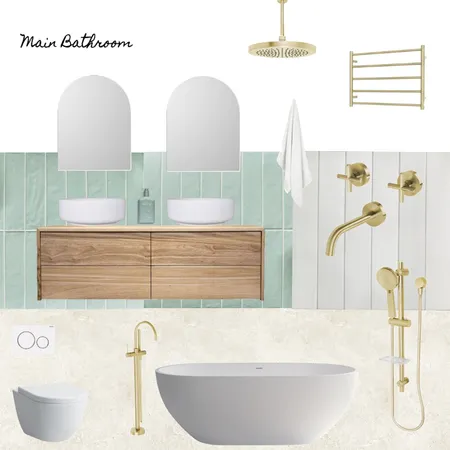 Main Bathroom Interior Design Mood Board by thebaileybuild on Style Sourcebook