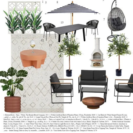 Outdoor Oasis Interior Design Mood Board by madeinteriorsco on Style Sourcebook