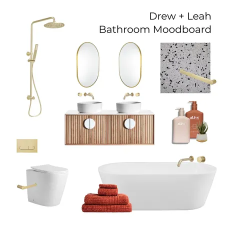 Drew + Leah Bathroom Moodboard Interior Design Mood Board by Design2022 on Style Sourcebook
