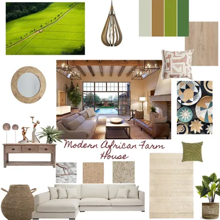 Modern African Farm House Interior Design Mood Board by DianaM on Style Sourcebook