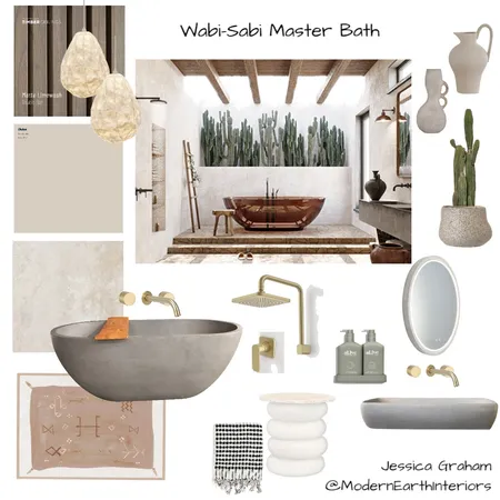 Wabi Sabi Bathroom Interior Design Mood Board by Modern Earth Interiors on Style Sourcebook