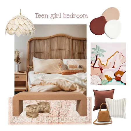 Teen girl bedroom Interior Design Mood Board by The Creative Advocate on Style Sourcebook