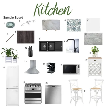 Kitchen Sample Board Interior Design Mood Board by Jana Wiese on Style Sourcebook