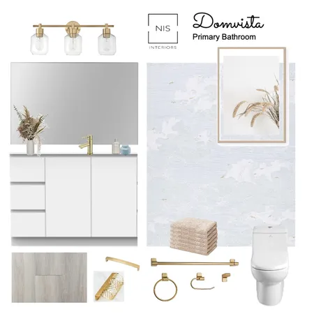 Domvista - Primary bathroom Interior Design Mood Board by Nis Interiors on Style Sourcebook