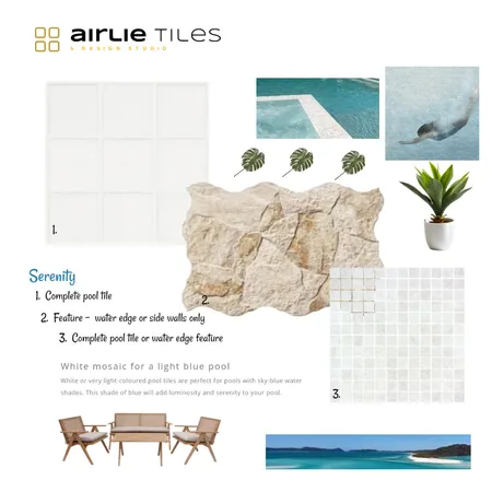 White1 Interior Design Mood Board by Airlie Tiles on Style Sourcebook