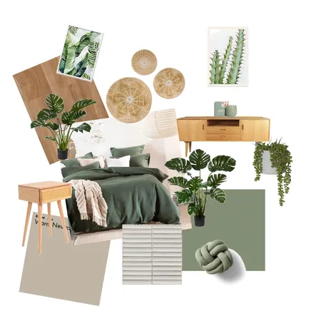 Green bedroom parent Interior Design Mood Board by Br on Style Sourcebook