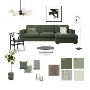 Зеленый монохром Interior Design Mood Board by oskopach on Style Sourcebook