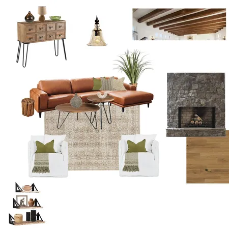 RUSTIC LIVING ROOM 2 Interior Design Mood Board by polina sim on Style Sourcebook