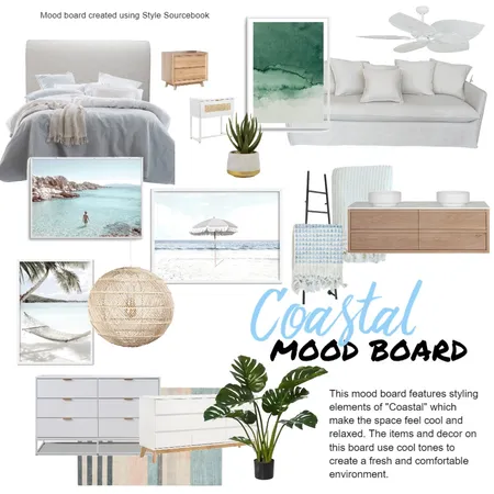 Mod 3, Assignment Part A - Coastal Interior Design Mood Board by JessPitman on Style Sourcebook