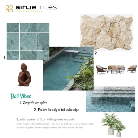 Azure Sea - Bali Vibe2 Interior Design Mood Board by Airlie Tiles on Style Sourcebook