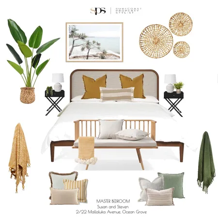 master bedroom Susan Interior Design Mood Board by Tylersurfcoastpropertystylist on Style Sourcebook