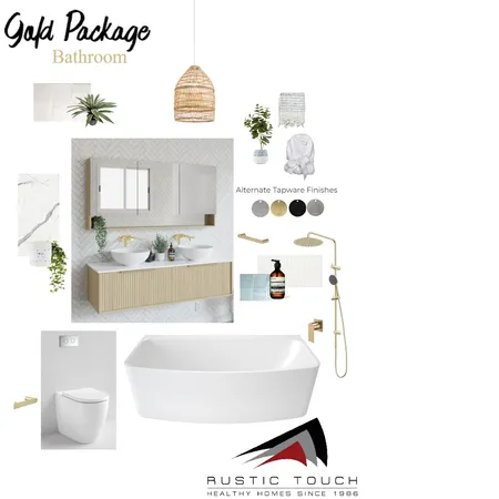 Gold Bathroom draft Interior Design Mood Board by Rustic Touch on Style Sourcebook