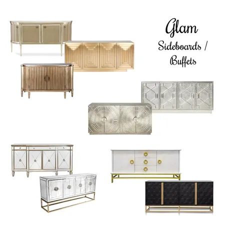 Glam Sideboards / Buffets Interior Design Mood Board by Design Decor Decoded on Style Sourcebook
