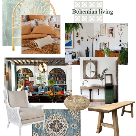 Bohemian Living Interior Design Mood Board by Hannah.spalding on Style Sourcebook