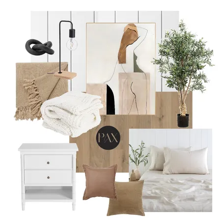 Earthy Bedroom Interior Design Mood Board by PAX Interior Design on Style Sourcebook