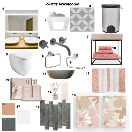 Board1 - Guest washroom Interior Design Mood Board by ife.peters on Style Sourcebook