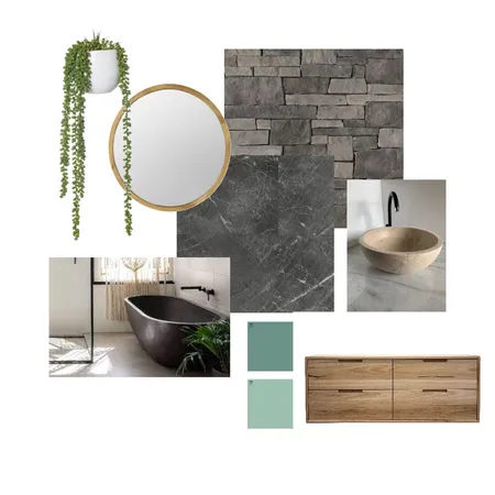 Stone Look Bathroom Interior Design Mood Board by Airlie Tiles on Style Sourcebook