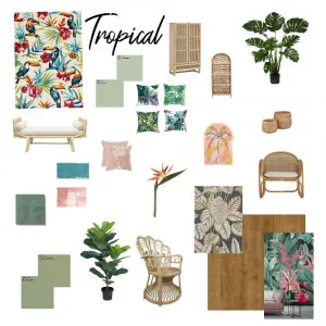 Tropical Interior Design Mood Board by Iskra on Style Sourcebook