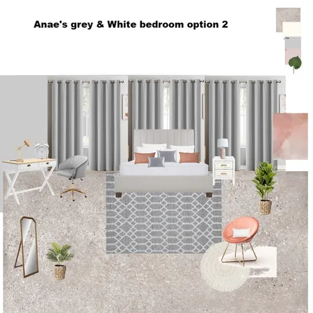 Anae's White and Grey Themed Bedroom Interior Design Mood Board by Asma Murekatete on Style Sourcebook