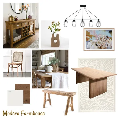 Farmhouse Dining Interior Design Mood Board by Jast Edit on Style Sourcebook