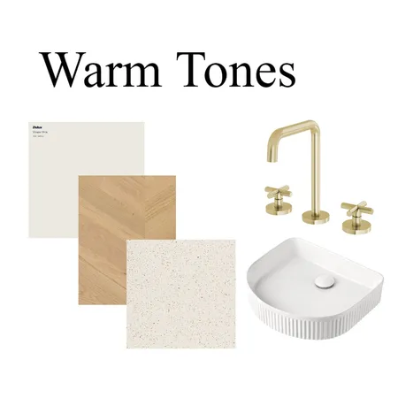 warm toned bathroom Interior Design Mood Board by oliviabrin on Style Sourcebook