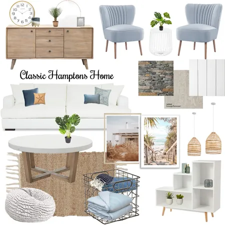 Classic Hamptons Home Interior Design Mood Board by karliring on Style Sourcebook