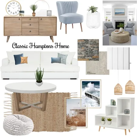 Classic Hamptons Home Interior Design Mood Board by karliring on Style Sourcebook