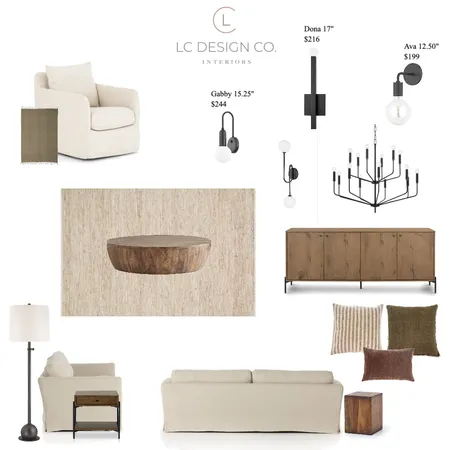 Corsi Living Room Interior Design Mood Board by LC Design Co. on Style Sourcebook