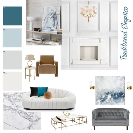 Traditional Elegance - Module 3 Interior Design Mood Board by wattleandpond on Style Sourcebook