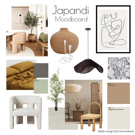 Assignment 3 - Japandi Interior Design Mood Board by jendabkim on Style Sourcebook
