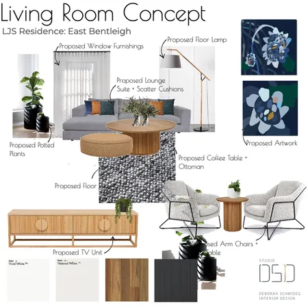 MDL Residence Living Room Interior Design Mood Board by Debschmideg on Style Sourcebook