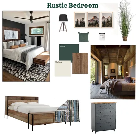Rustic Bedroom Interior Design Mood Board by tanyahautala on Style Sourcebook